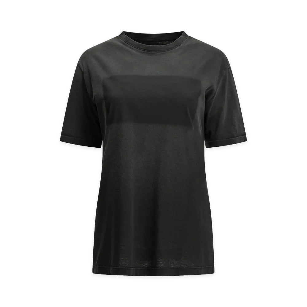 Maison Margiela Women's Cotton Crew-Neck T-Shirt "Black"