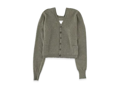 Maison Margiela Women's V-Neck Cardigan "Green"
