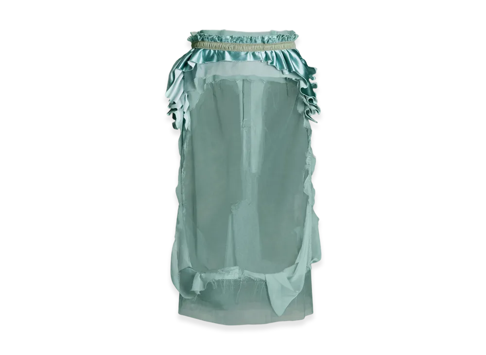 Maison Margiela Women's Decortique Midi Skirt "Green"