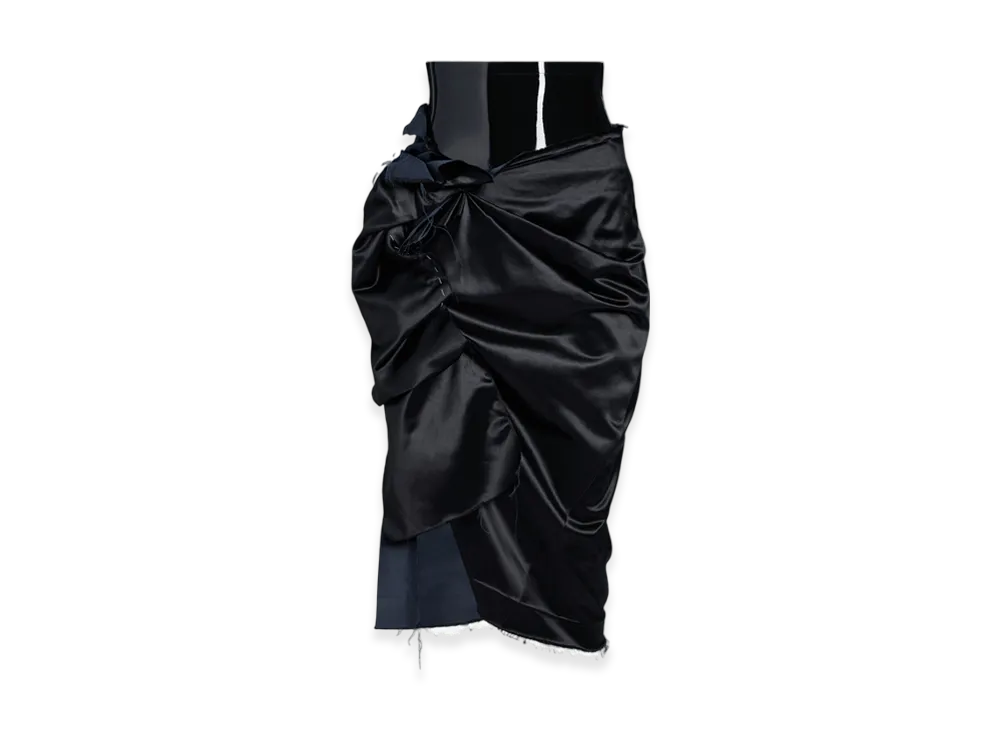 Maison Margiela Women's Layered Drape Skirt "Black"