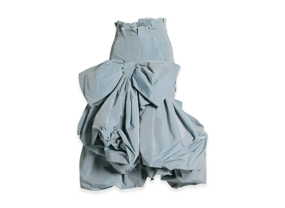 Maison Margiela Women's Bow Voluminous Skirt "Light Blue"