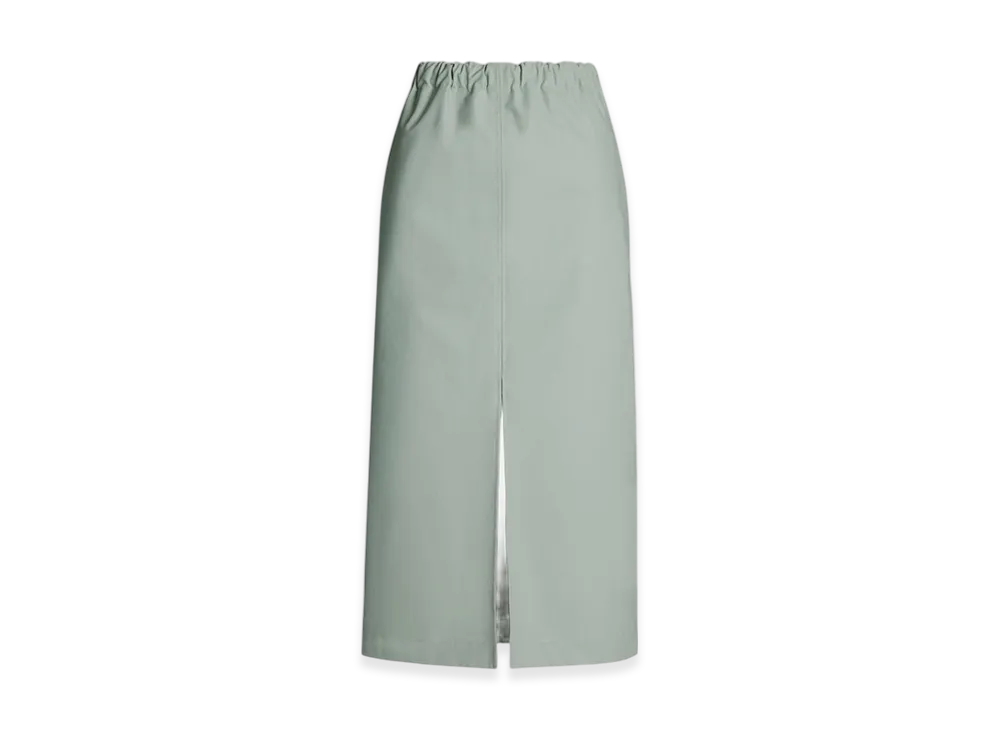 Maison Margiela Women's Faux Leather Midi Skirt "Light Sage"