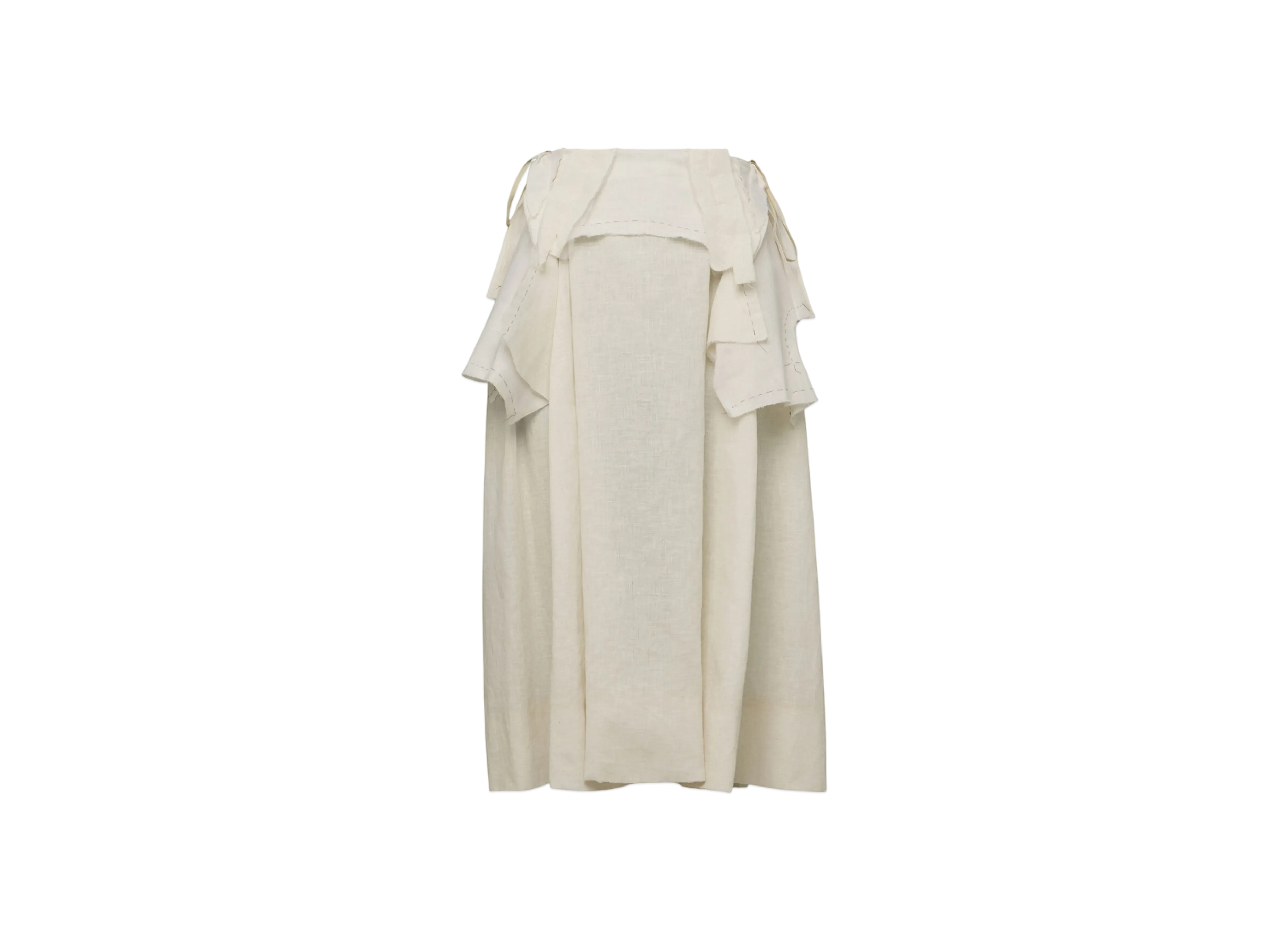 Maison Margiela Women's Work-in-Progress Canvas Skirt "Cream"