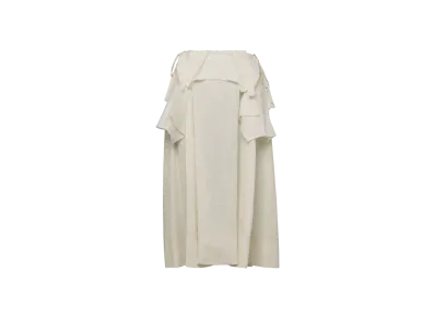 Maison Margiela Women's Work-in-Progress Canvas Skirt "Cream"