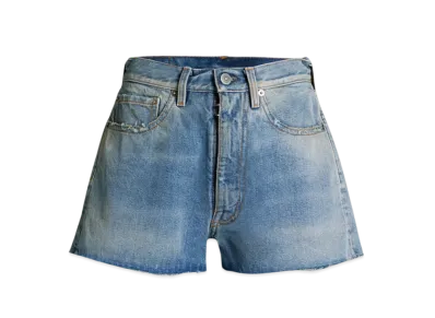 Maison Margiela Women's Distressed Denim Shorts "Light Classic Wash"