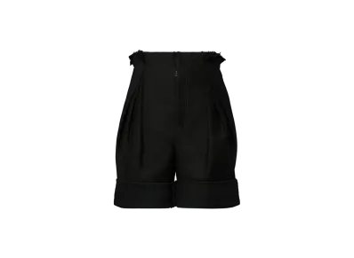 Maison Margiela Women's Satin Cotton Shorts "Black"