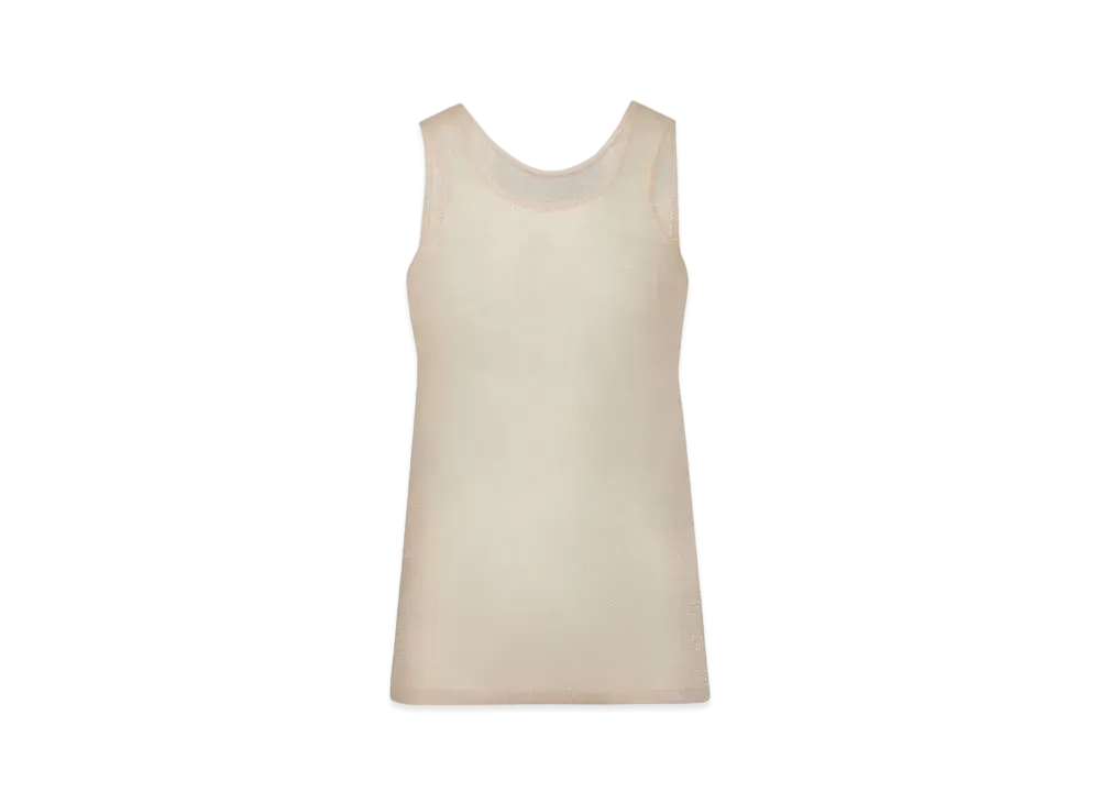 Maison Margiela Women's Translucent Vest Top "Pale Pink"