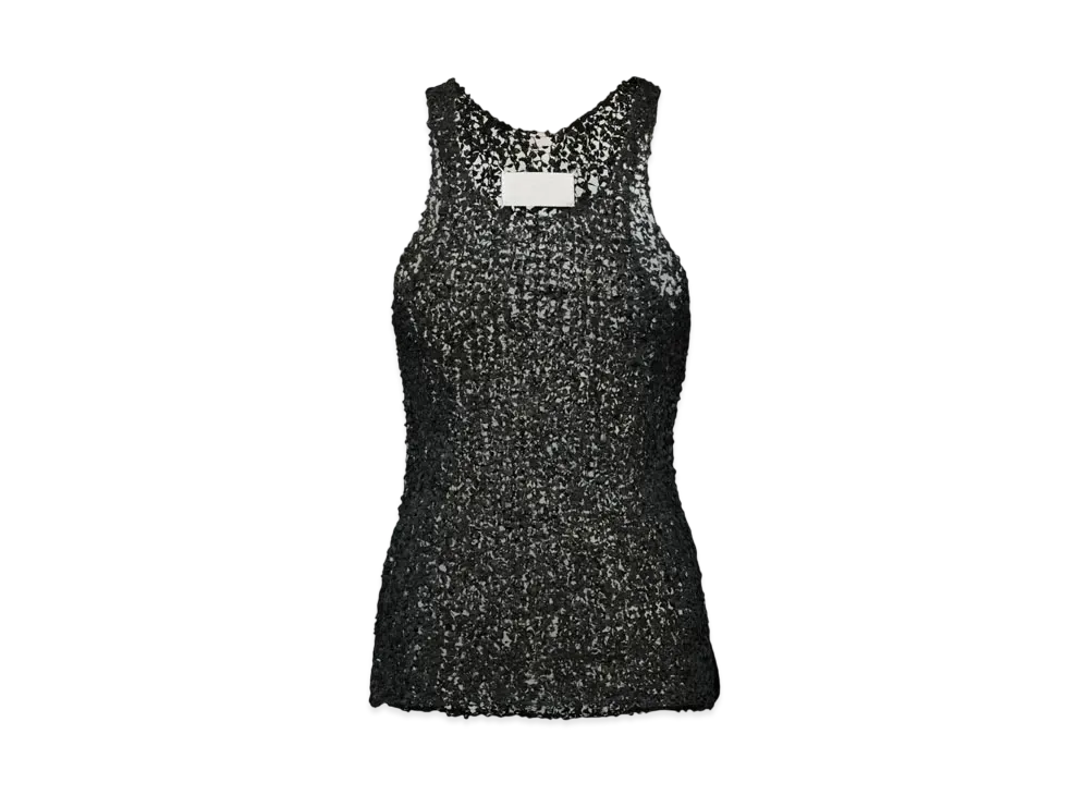 Maison Margiela Women's Soft Dot Tank Top "Black"