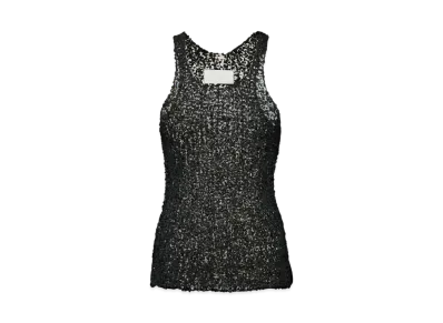 Maison Margiela Women's Soft Dot Tank Top "Black"