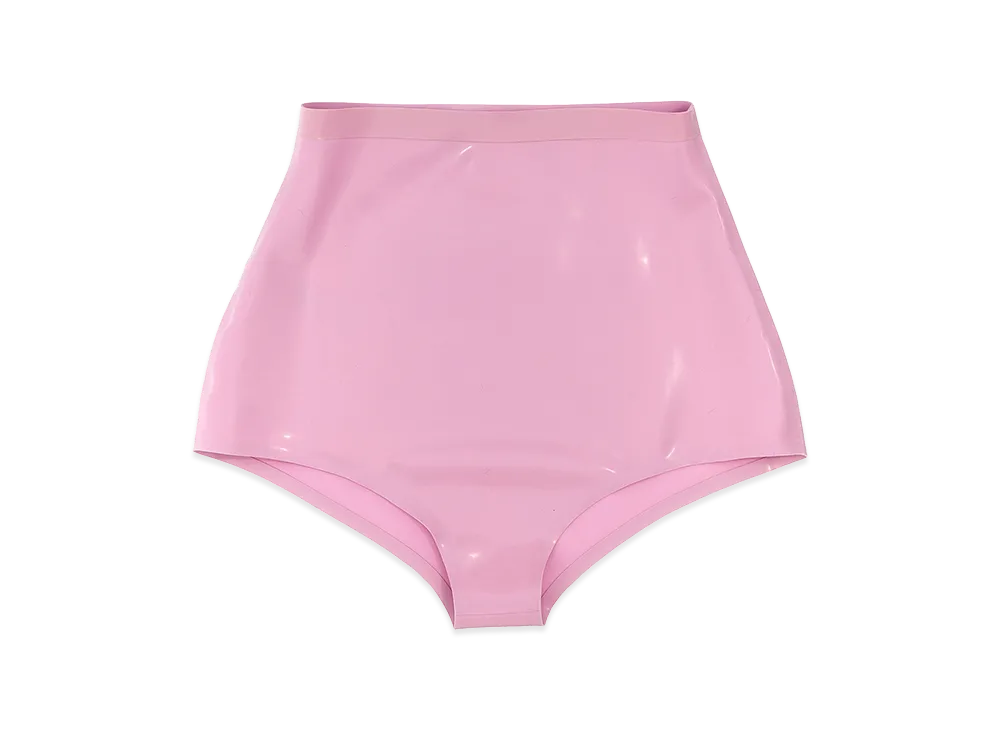 Maison Margiela Latex High Waist Briefs "Pink"