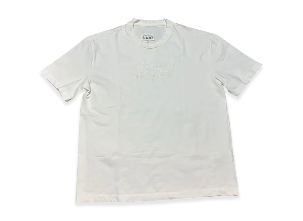 メゾンマルジェラ ブライユロゴ Tシャツ "ホワイト" S30GC0699S23548
