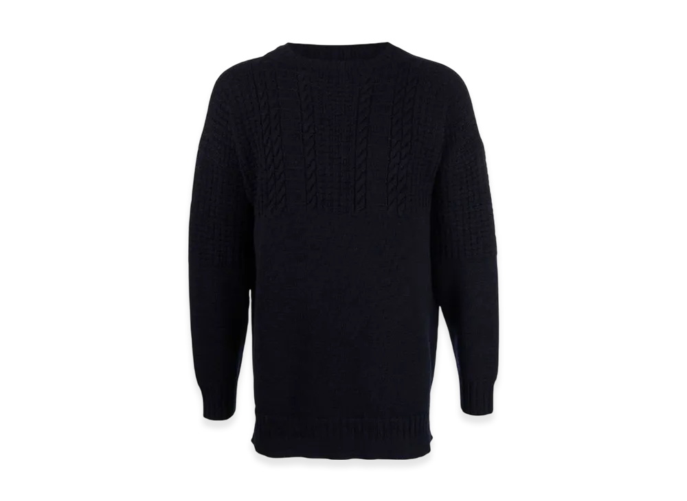 Maison Margiela Crewneck Wool Sweater "Navy"