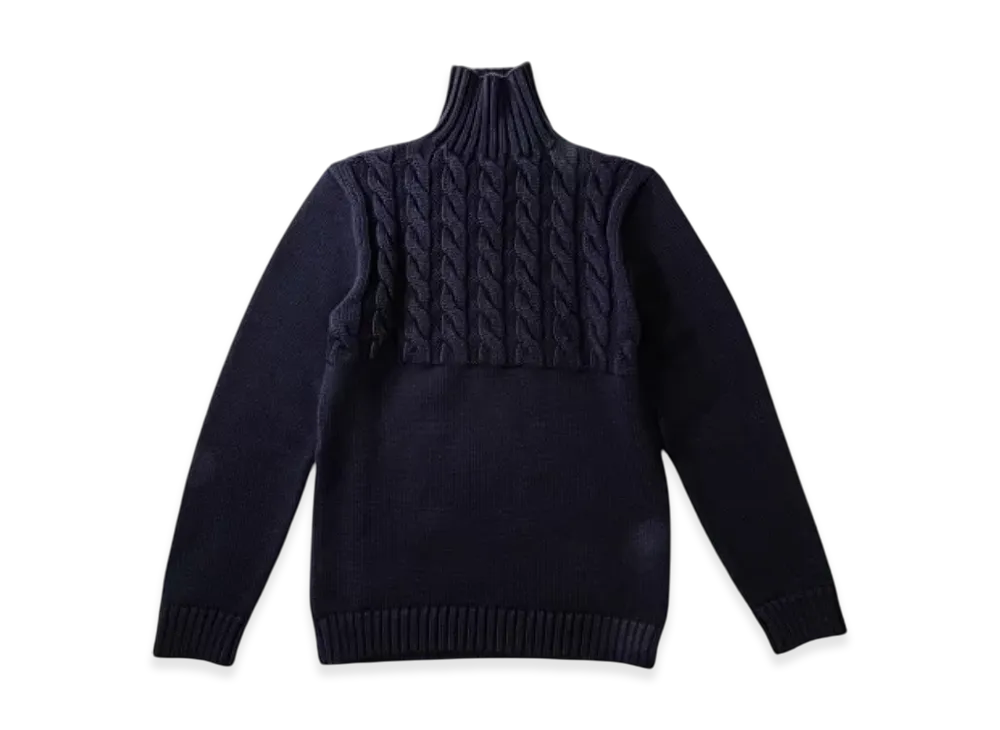 Maison Margiela Wool Turtleneck Sweater "Navy"