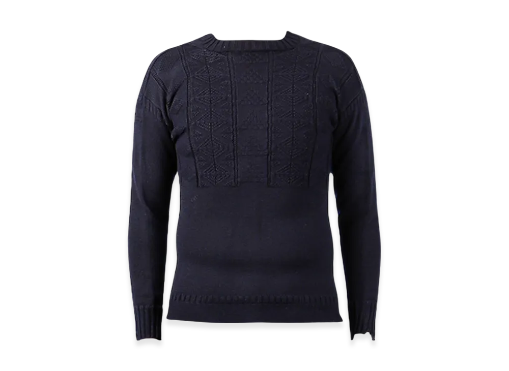 Maison Margiela Crewneck Wool Sweater "Navy"