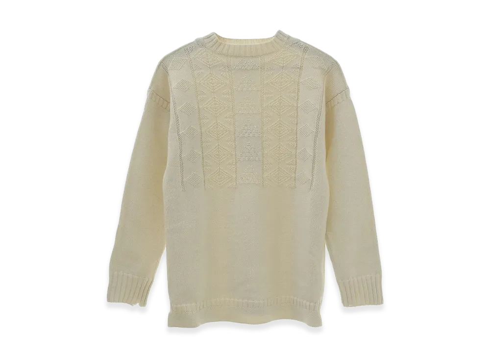 Maison Margiela Vintage Effect Textured Knit "Ivory"