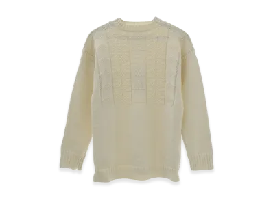 Maison Margiela Vintage Effect Textured Knit "Ivory"
