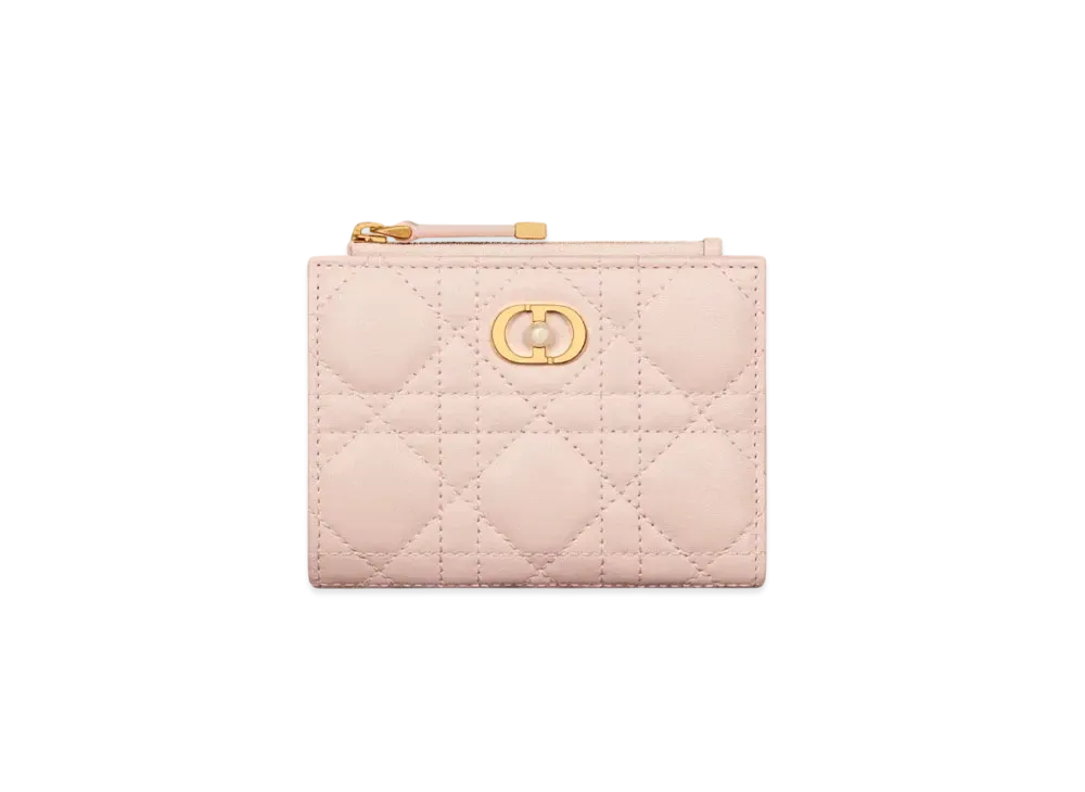 Dior Jolie Dahlia Wallet Cannage Lambskin "Powder Pink"