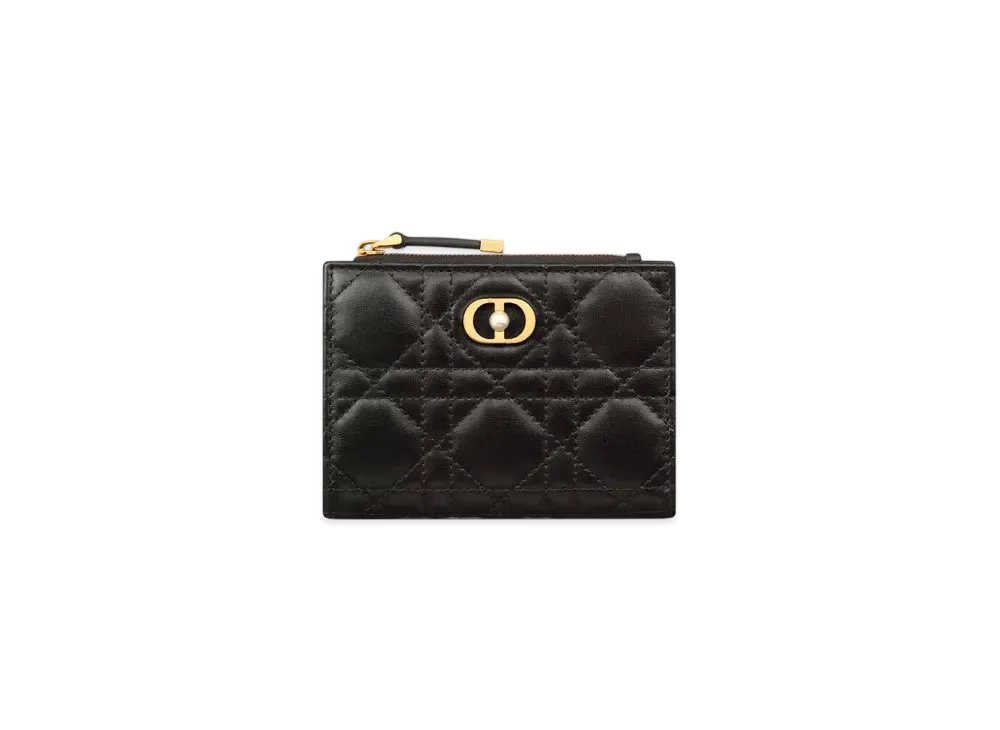 Dior Jolie Dahlia Wallet Cannage Lambskin "Black"