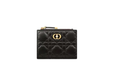 Dior Jolie Dahlia Wallet Cannage Lambskin "Black"