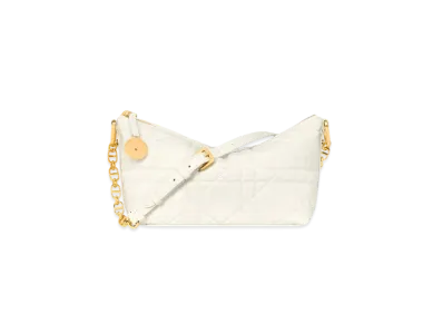 Dior Diorstar Hobo Bag with Chain Macrocannage Lambskin "Latte"