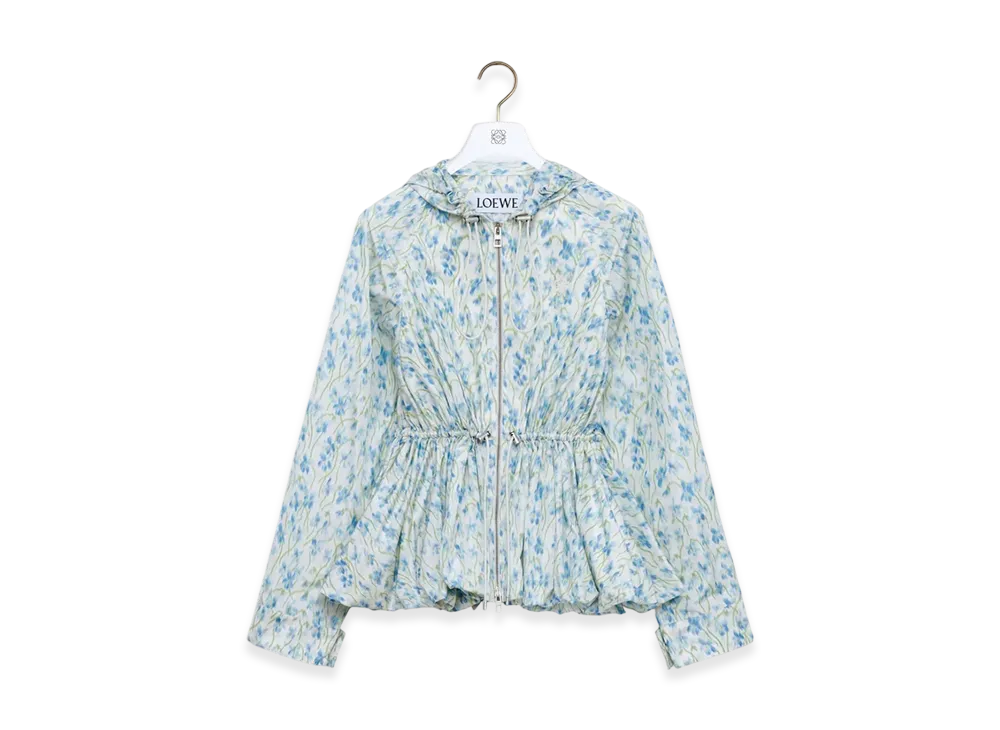 LOEWE Hooded Jacket "White/Blue"