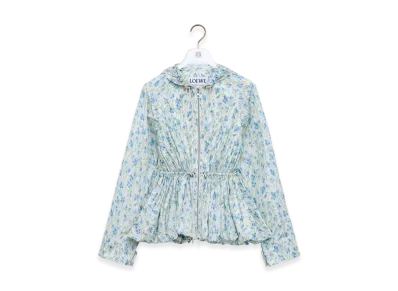 LOEWE Hooded Jacket "White/Blue"