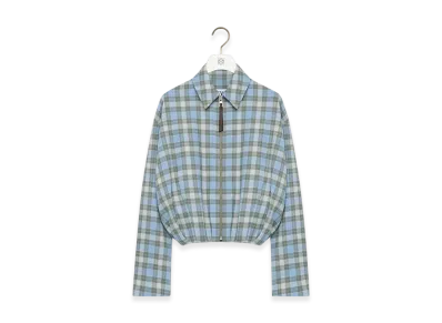 LOEWE Draped Jacket "Light Blue/White"