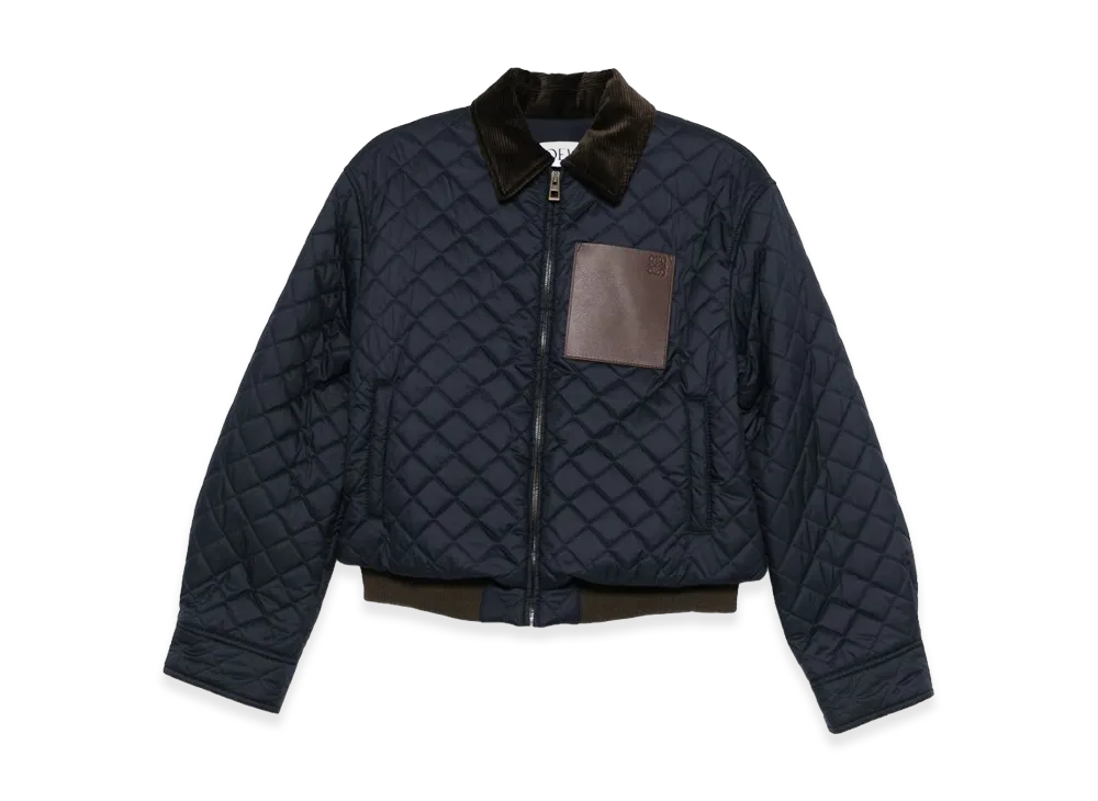 LOEWE Women's Short Jacket In Technical Fabric "Blue"