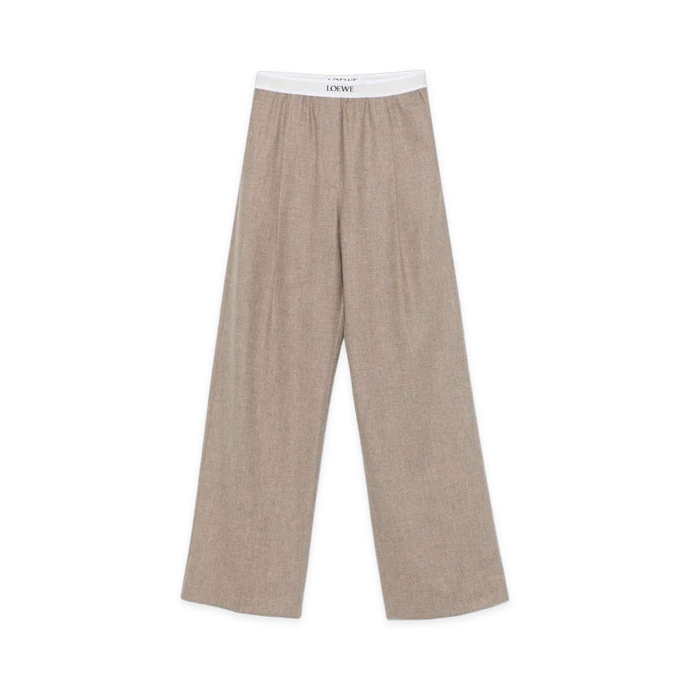 LOEWE Women's Trousers "Beige"