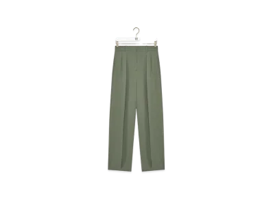 LOEWE Trousers "Light Khaki Green"