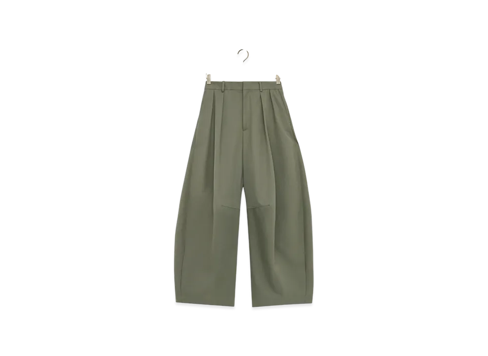 LOEWE Barrel Trousers "Khaki Green"