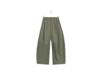 LOEWE Barrel Trousers "Khaki Green"