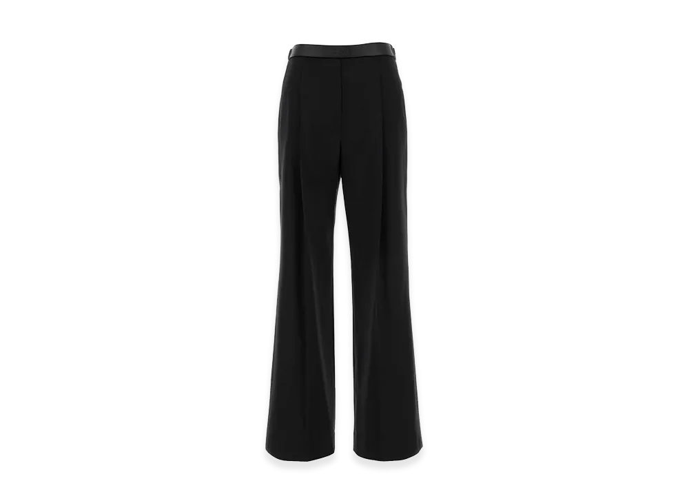 LOEWE Women's Wool Wide-Leg Pant "Black"