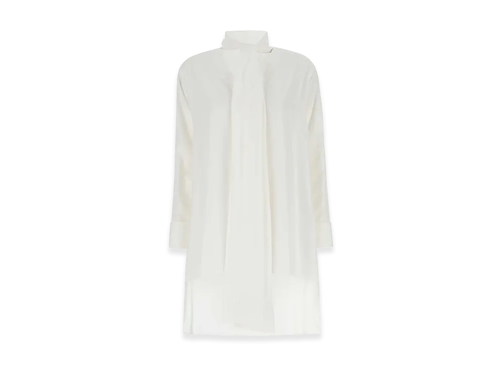 LOEWE Women's Ivory Crepe Oversize Blouse "White"