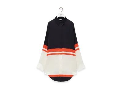 LOEWE Shirt "Deep Blue/White/Orange"