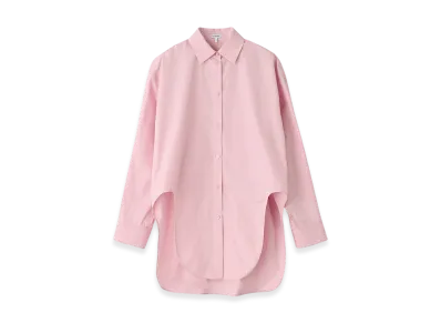 LOEWE Women's Long Sleeve Regular Collar Shirt "Pink"