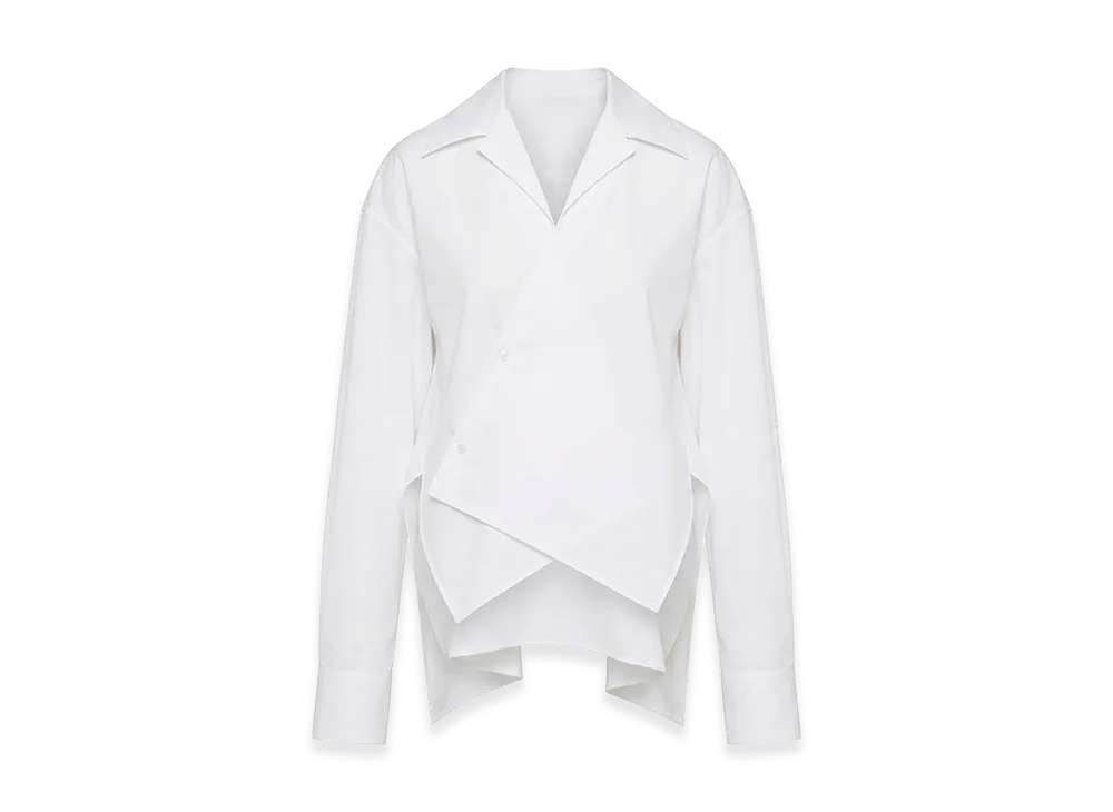 LOEWE Women's Anagram Diagonal Shirt "White"