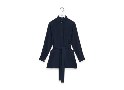 LOEWE Belted Blouse "Navy Blue"