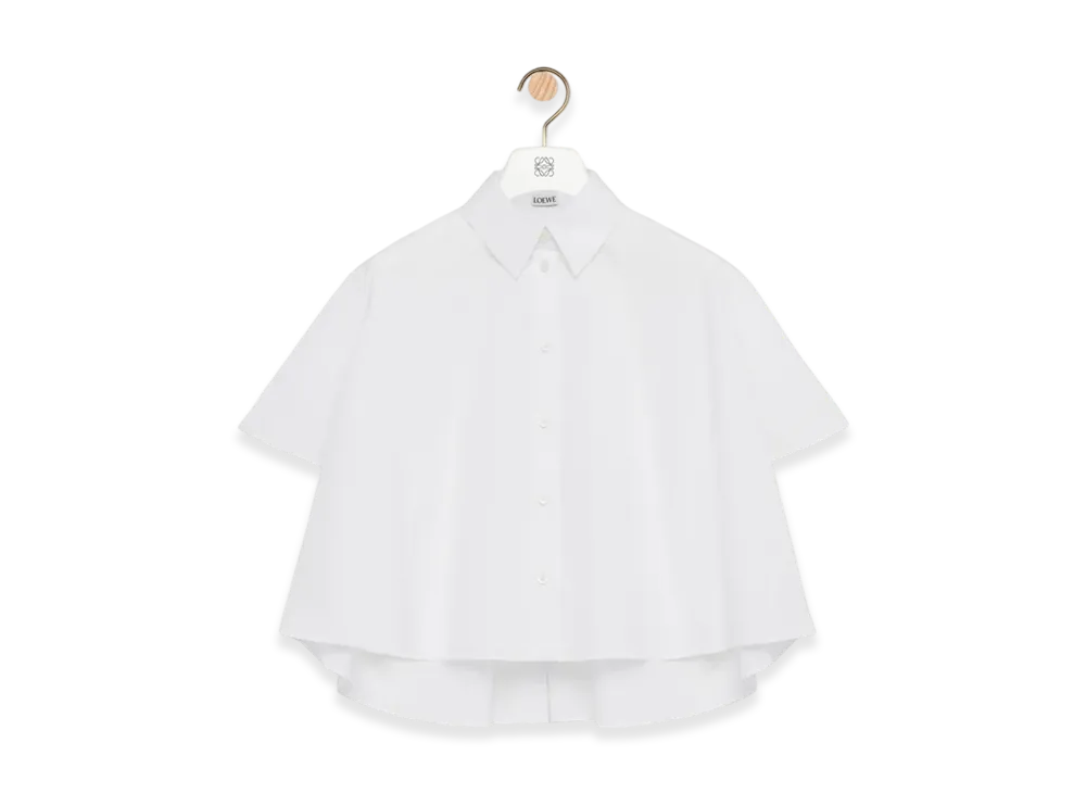 LOEWE Short-Sleeve Trapeze Shirt "White"