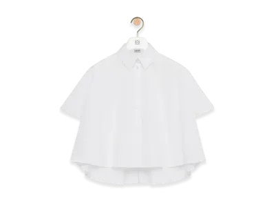 LOEWE Short-Sleeve Trapeze Shirt "White"