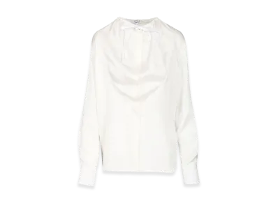 LOEWE Women's Silk Satin Blouse "White"