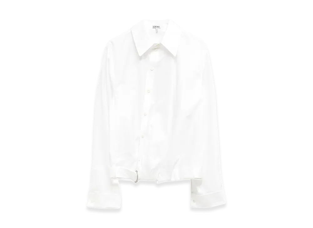 LOEWE Women's Twisted Construction Shirt "White"