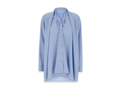 LOEWE Women's Poplin Shirt "Light Blue"