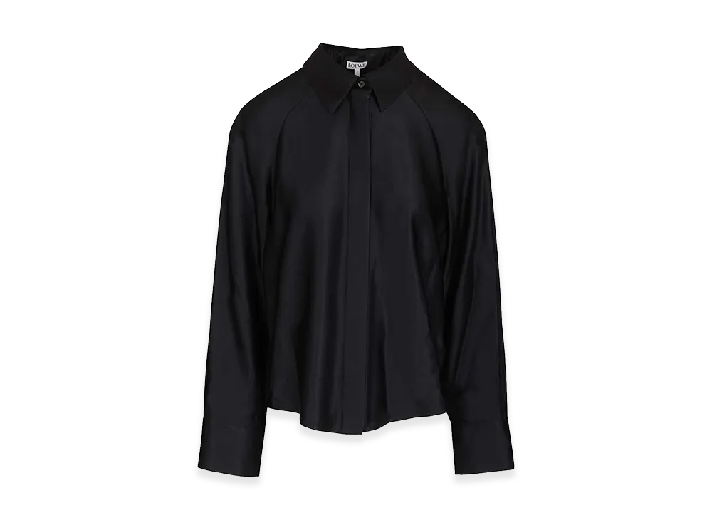 LOEWE Women's Cape Shirt "Blue"