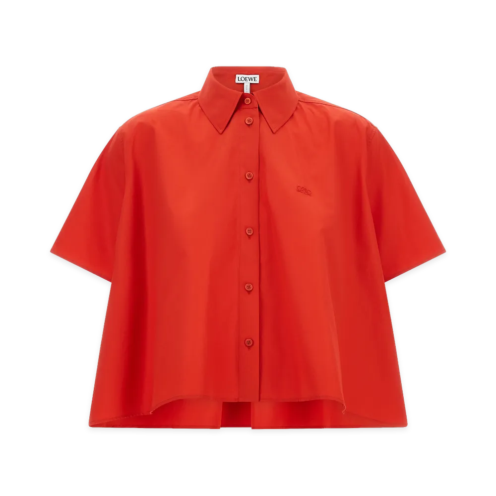 LOEWE Women's Trapeze Shirt "Red"