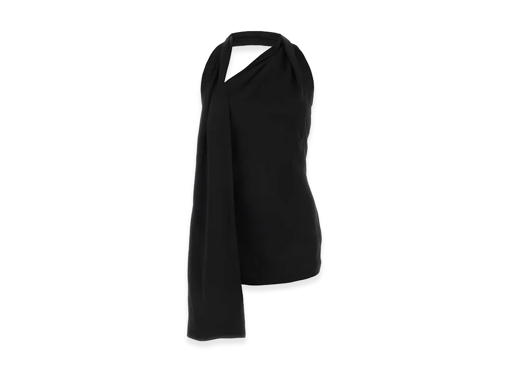 LOEWE Women's Satin Mini Dress "Black"