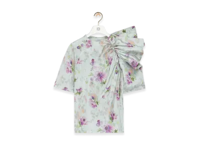 LOEWE Draped Top "Light Blue/Multicolor"
