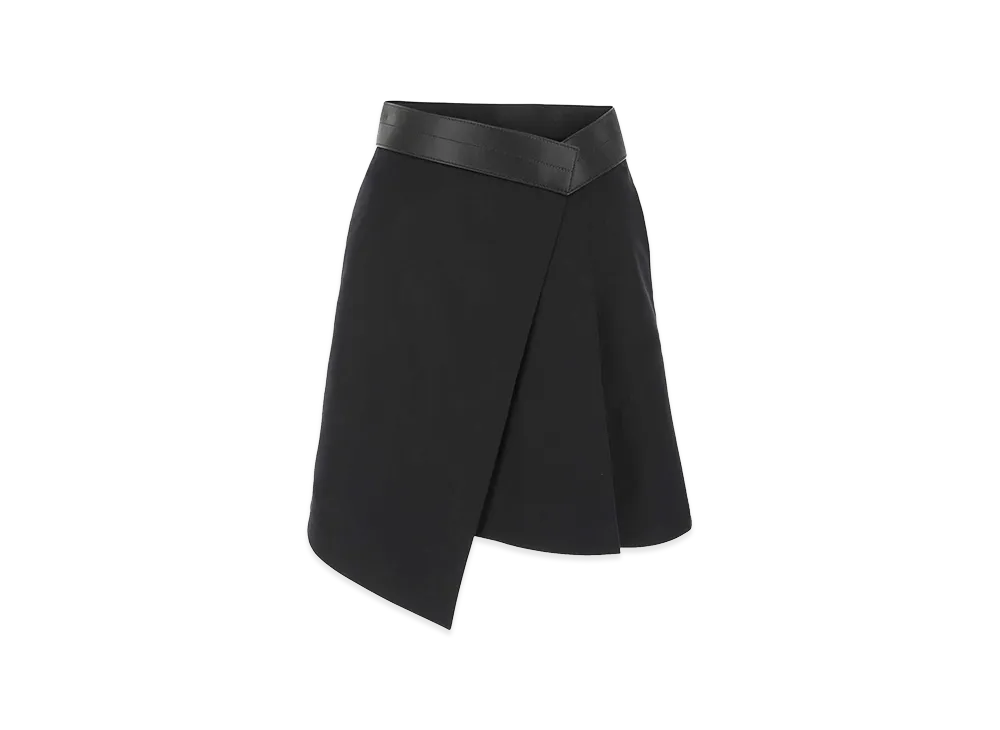 LOEWE Women's Cotton Blend Mini Skirt "Black"