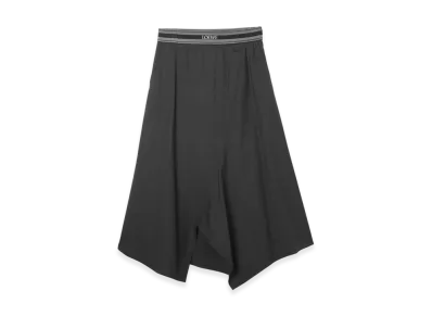 LOEWE Women's Asymmetric Skirt "Anthracite Melange"