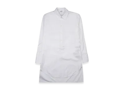 LOEWE Women's Deconstructed Shirt Dress in Cotton "Optic White"